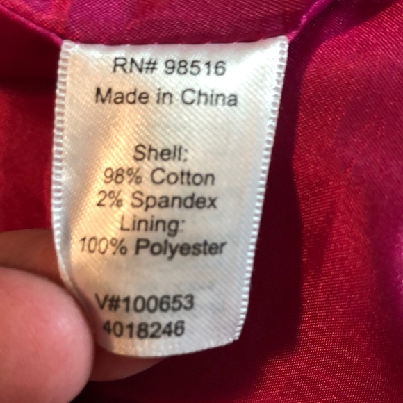 COLDWATER CREEK Size 20-22 Pink 1-Button Blazer Cotton Stretch Vibrant $118 NEW - Picture 9 of 12